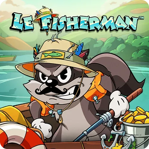 Le Fisherman slot logo by Hacksaw Gaming